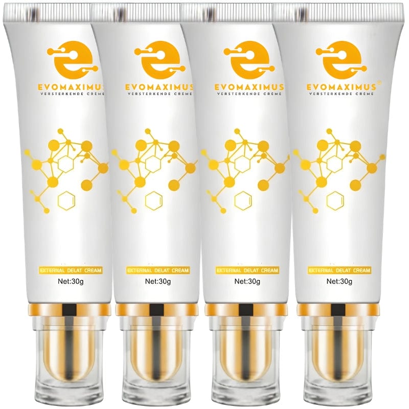 Luna Milis 4 x EvoMaximus™ (2+2 GRATIS) EvoMaximus™ Mannelijke versterkende crème | Groter Formaat, Ongeëvenaard Uithoudingsvermogen, & Tevredenheid in 7 Dagen!