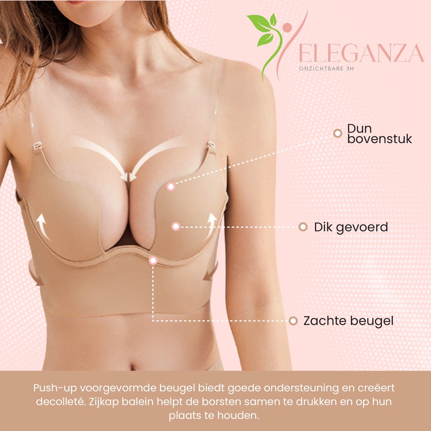 Luna Milis Eleganza™ Push-up Onzichtbare BH | Onthul je perfecte look!