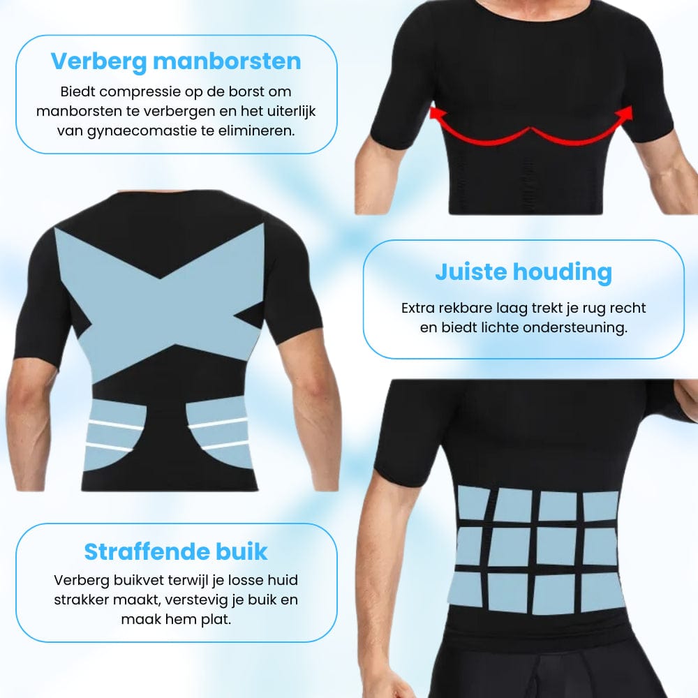 Luna Milis FlexForm™ Body Shaper voor Mannen | Transformeer jezelf direct naar het perfecte lichaam!