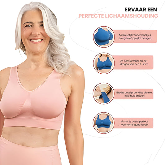 Luna Milis Glammering® Draadloze Vormgevende Beha | Zeg vaarwel tegen onzekerheden - wis rugvet!