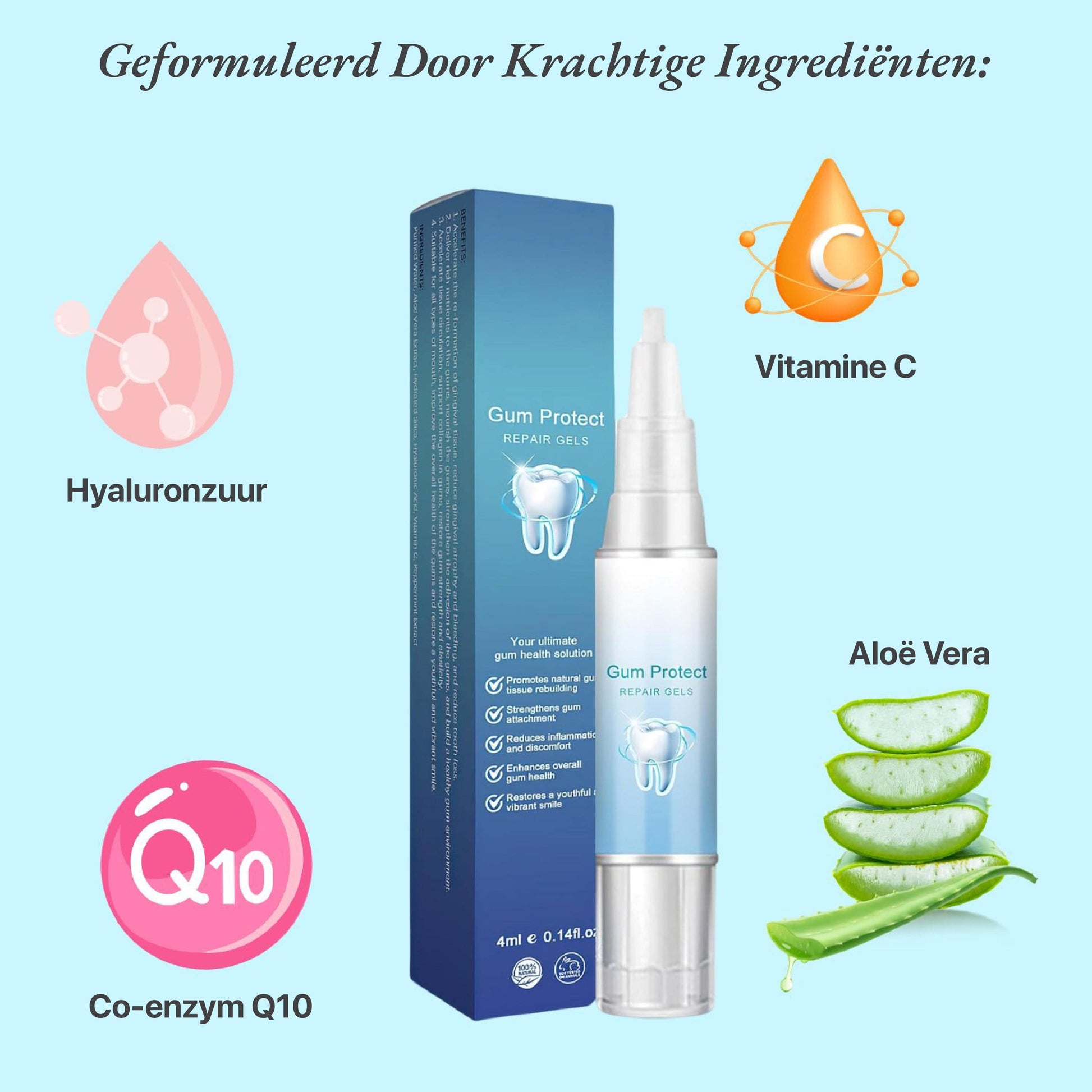 Luna Milis GumRenew™ Tandvlees   Therapie Gel | Ervaar natuurlijke regeneratie van tandvleesweefsel in slechts 14 dagen!