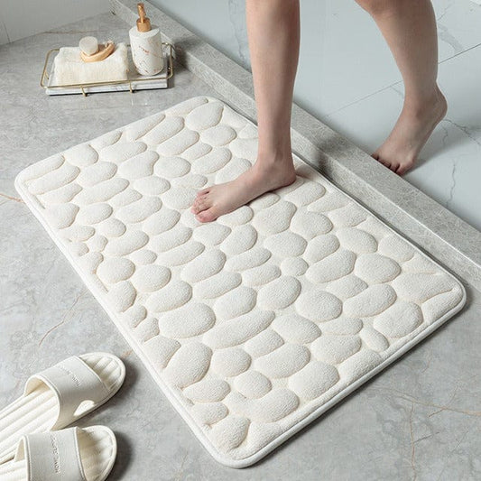 Luna Milis Klein (40x60cm) / Wit Premium anti-slip douchemat