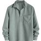 Luna Milis Light Gray / S Zaful I Corduroy Heren Shirt