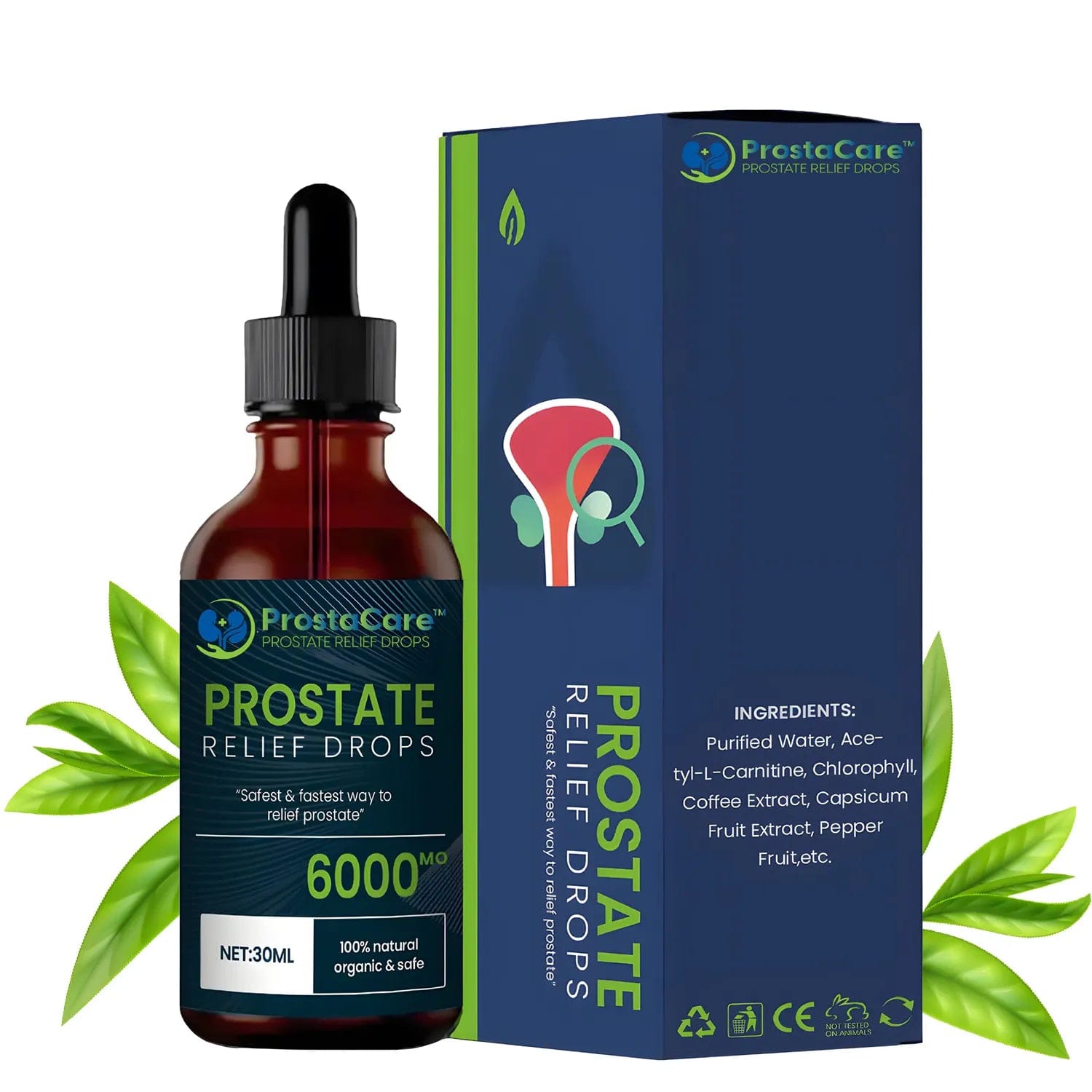 Luna Milis ProstaCare™ Prostaatverlichtingsdruppels │ Verlost u in slechts 7 dagen van prostaatkwaaltjes!