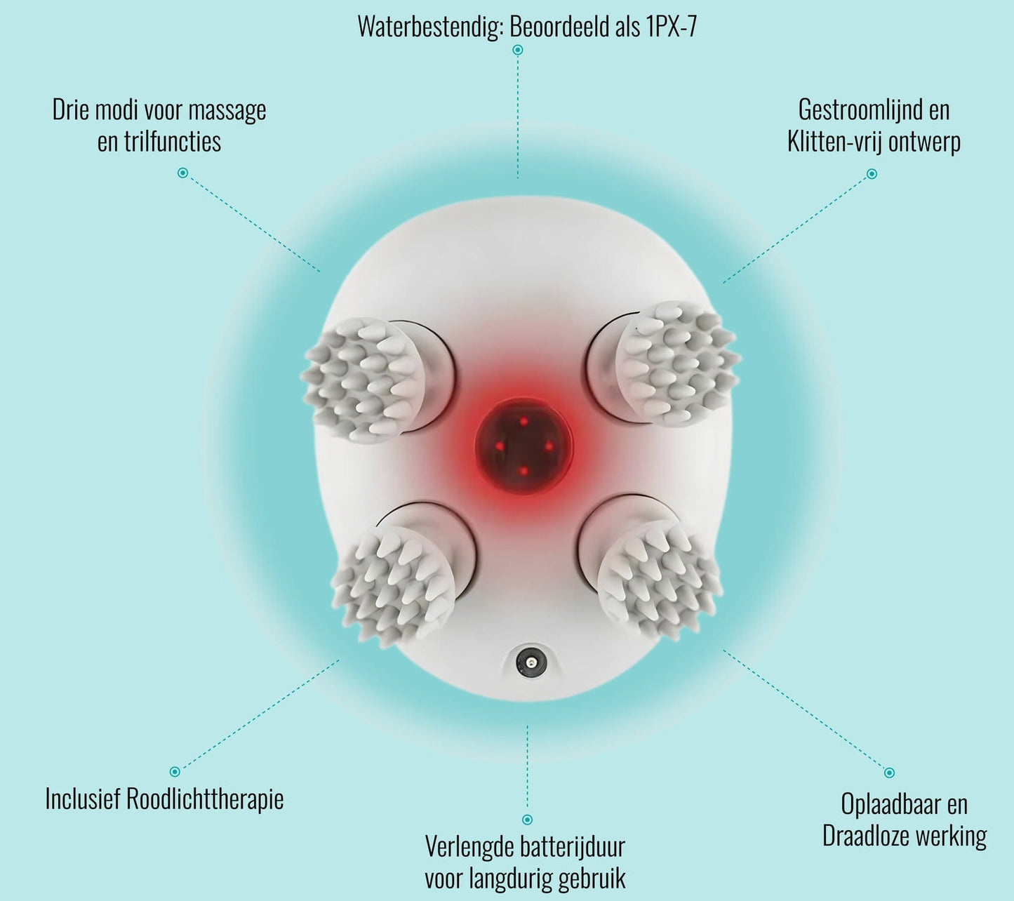 Luna Milis ScalpHero™ Haargroei Hoofdhuid Massager | Elimineer Haarverlies, Stimuleer Snelle Haargroei in slechts 7 dagen!